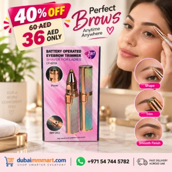 2 in 1 Eyebrow Trimmer & Shaver for Ladies - Rose Gold (CF-001A)