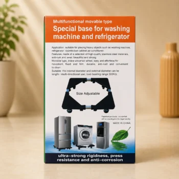 Adjustable Washing Machine & Refrigerator Base with Wheels in Dubai