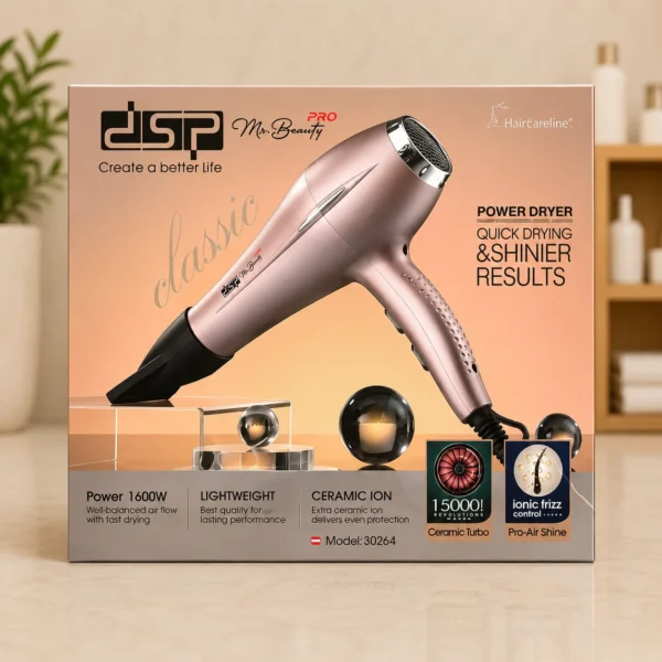 DSP My Beauty Pro Classic Hair Dryer 1600W – Model 30284 in Dubai