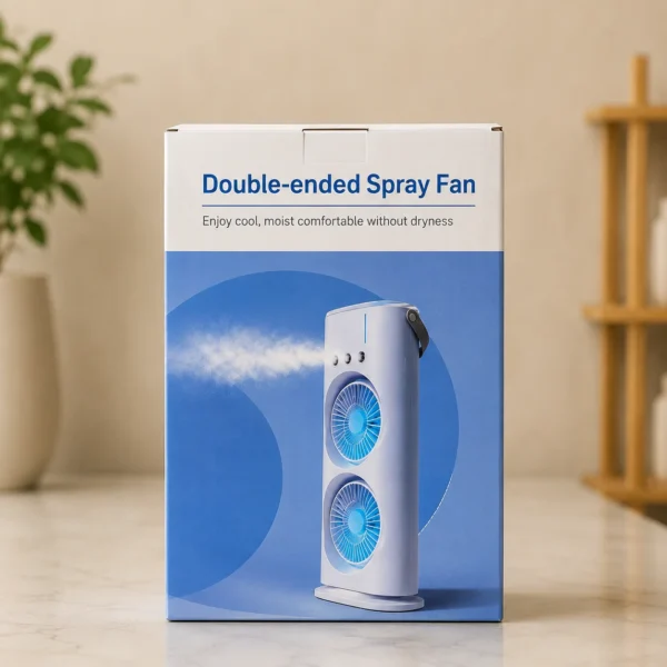 Double-Ended Spray Fan with Dual Cooling & Mist Function in Dubai