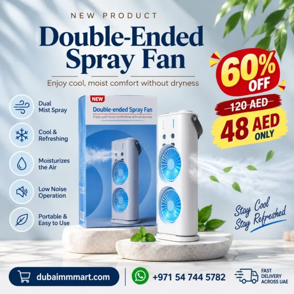 Double-Ended Spray Fan - Portable Misting Fan Dubai UAE