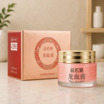 Dragon Blood Cream facial moisturizer jar with outer box