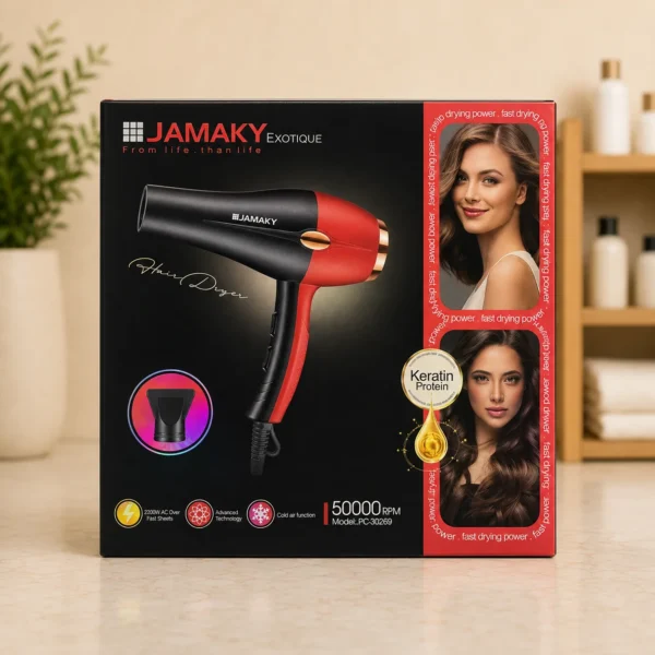 JAMAKY Exotique Professional Hair Dryer 2800W – Model JPC30289 in Dubai