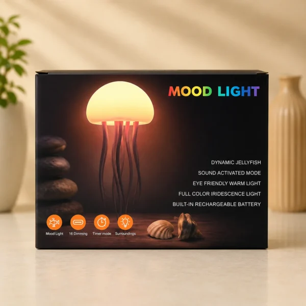 Jellyfish Mood Light – Rechargeable Colorful Ambient Lamp in Dubai