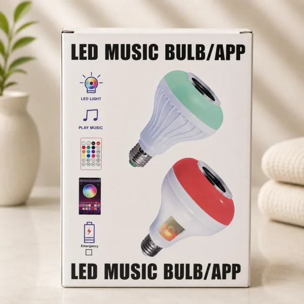 LED Music Bulb with App Control & Bluetooth Speaker In Dubai