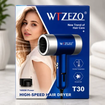 WTZEZO T30 High-Speed Hair Dryer 1600W – Hot & Cold Air In Dubai WTZEZO T30 High-Speed Hair Dryer 1600W – Hot & Cold Air In Dubai