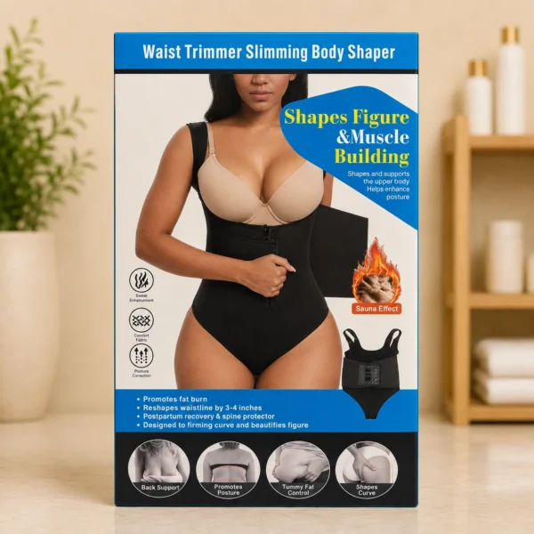 Waist Trimmer Body Shaper with Sauna Effect and Back Support in Dubai