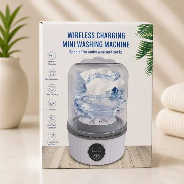 Wireless Charging Mini Washing Machine for Underwear & Socks In Dubai