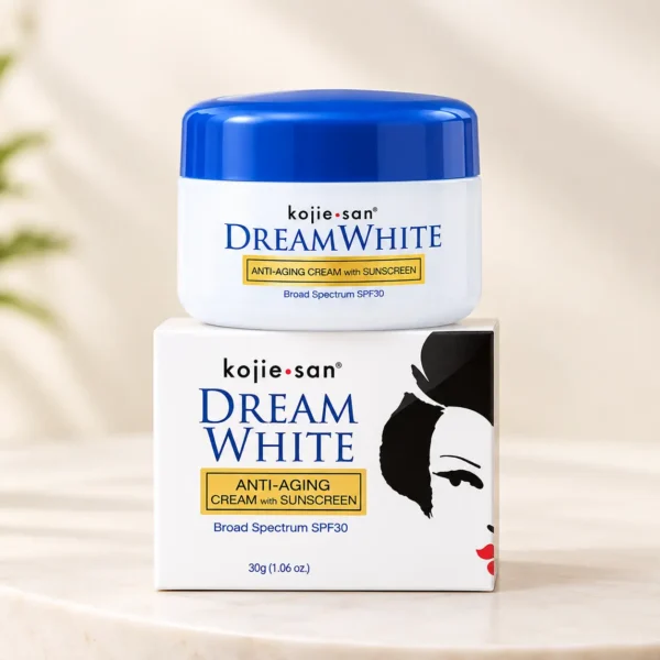 Kojie San Dream White Anti-Aging Cream with Sunscreen Broad Spectrum SPF30 (30g) Kojie San Dream White Anti-Aging Cream with Sunscreen Broad Spectrum SPF30 (30g)