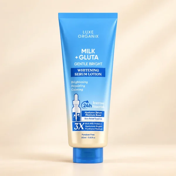 Luxe Organix Milk + Gluta Gentle Bright Whitening Serum Lotion
