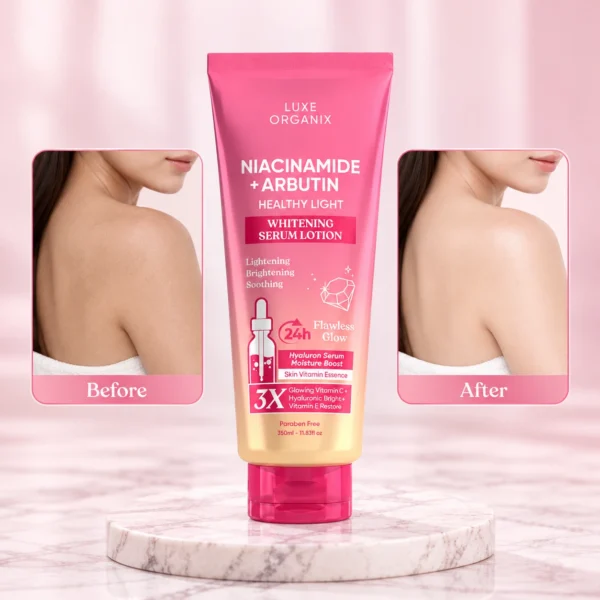 Luxe Organix Niacinamide + Arbutin Healthy Light Whitening Serum Lotion Luxe Organix Niacinamide + Arbutin Healthy Light Whitening Serum Lotion